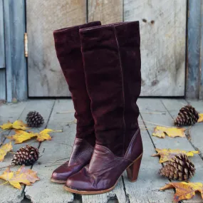 Vintage Burgundy Zodiac Boots