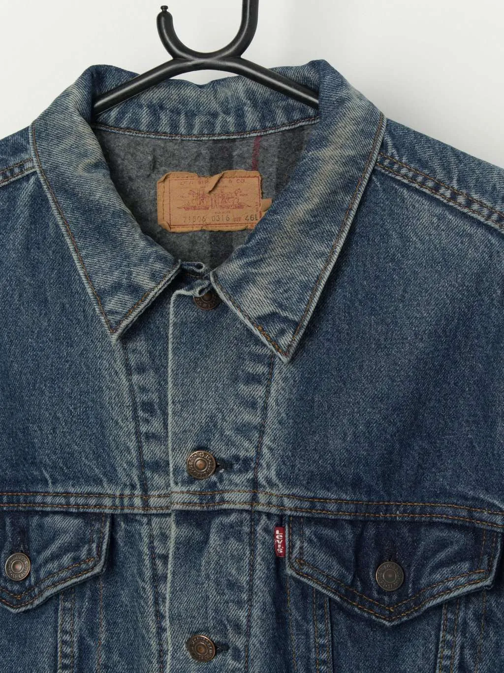 Vintage Levis blanket lined denim jacket – Medium