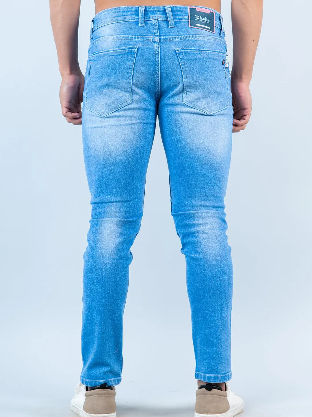 Washed Denim Men's Jeans