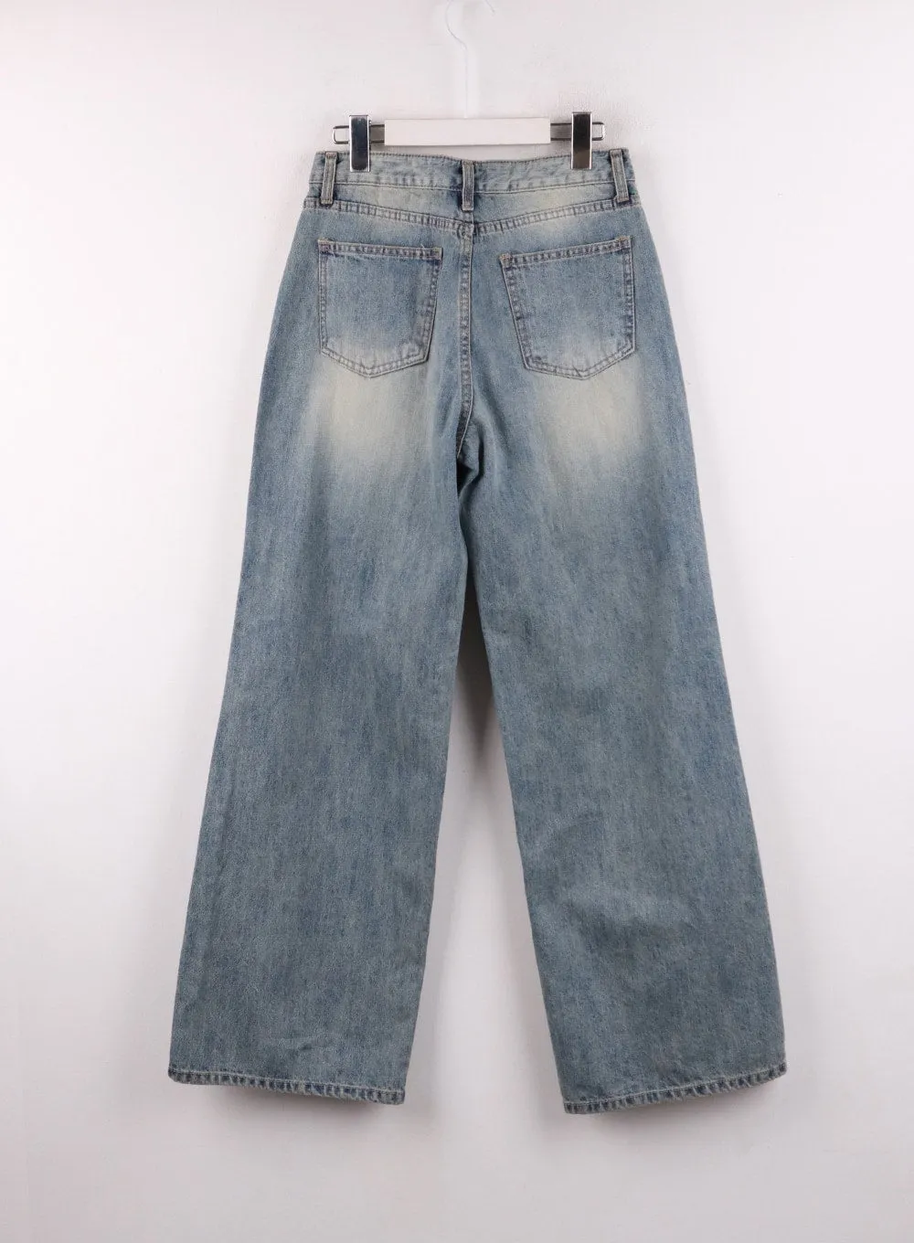 Washed Wide Leg Denim CF401