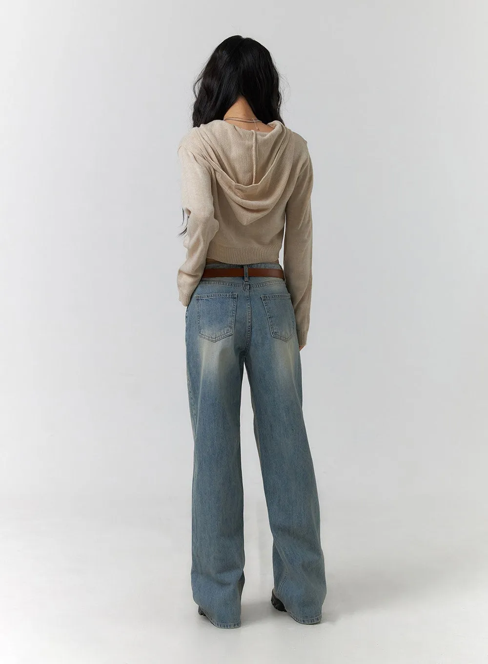 Washed Wide Leg Denim CF401