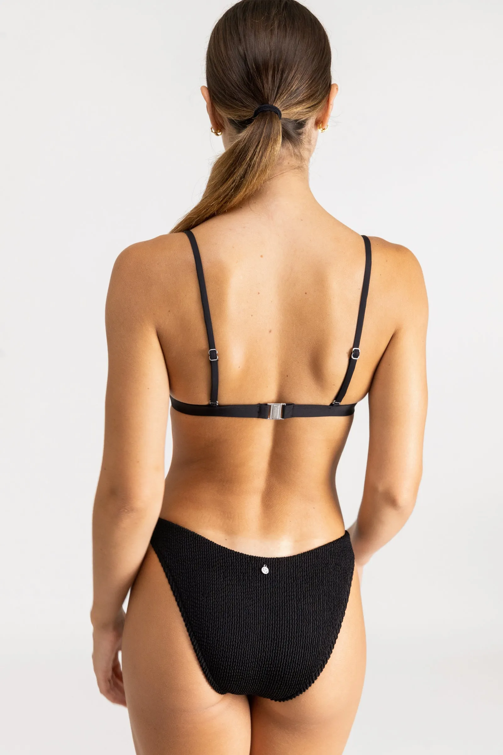 Wave Break Bralette Top Black