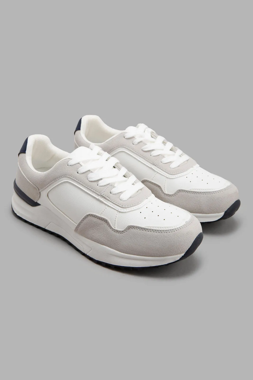 White And Grey Sneaker For Men