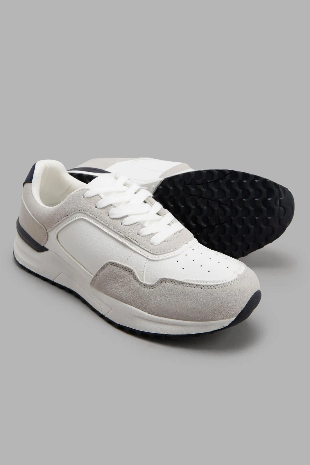 White And Grey Sneaker For Men