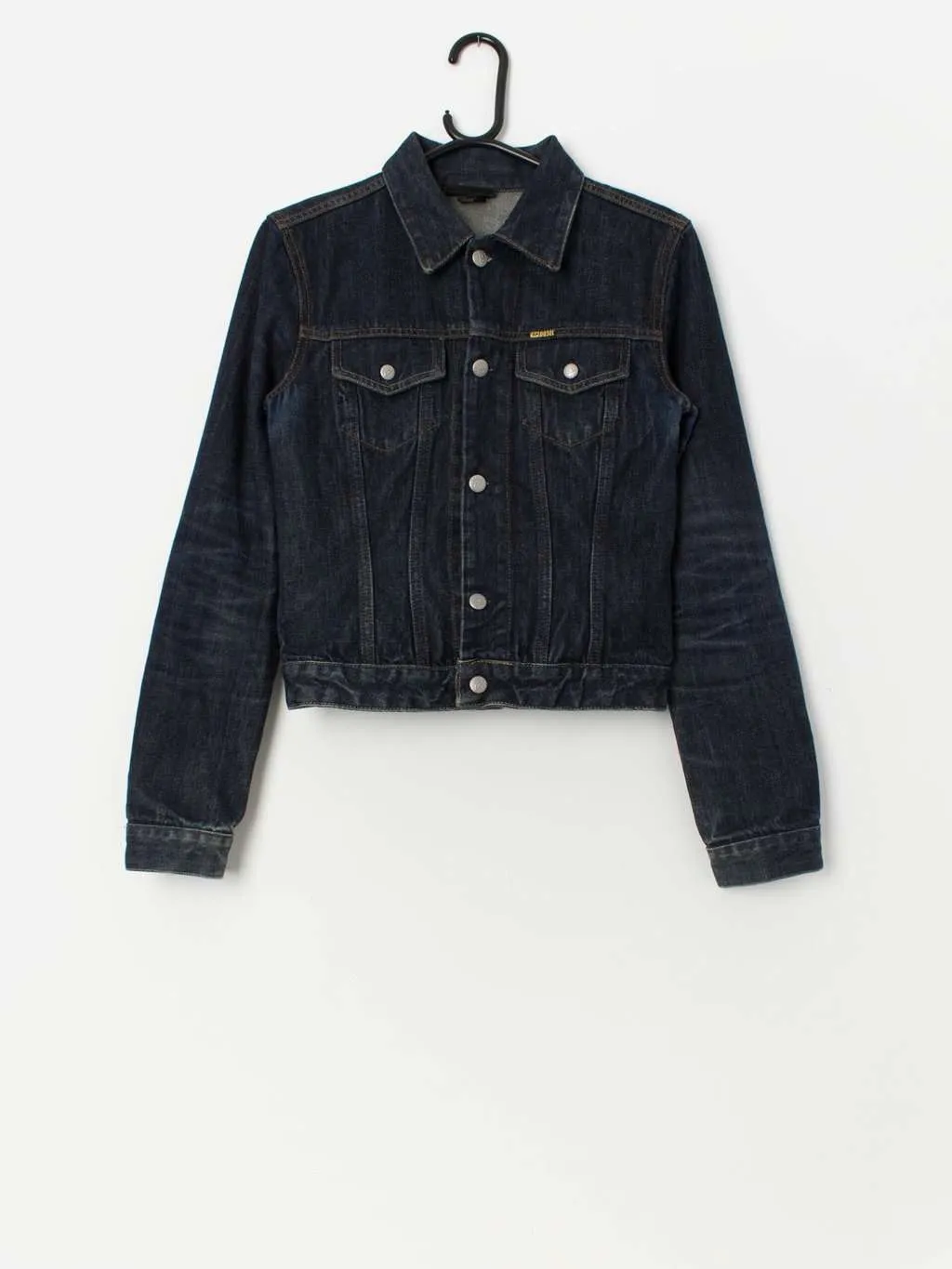 Women’s vintage Diesel denim jacket in dark blue – Small / Medium