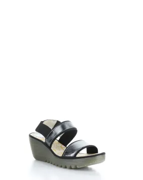 YACO416FLY 006 GRAPHITE Elasticated Sandals