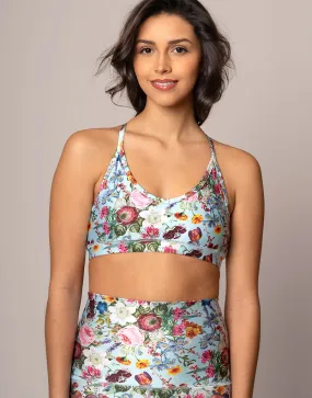 Zoe Blue Floral Bralette