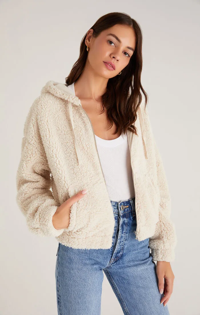 Zuri Sherpa Zip Up Jacket