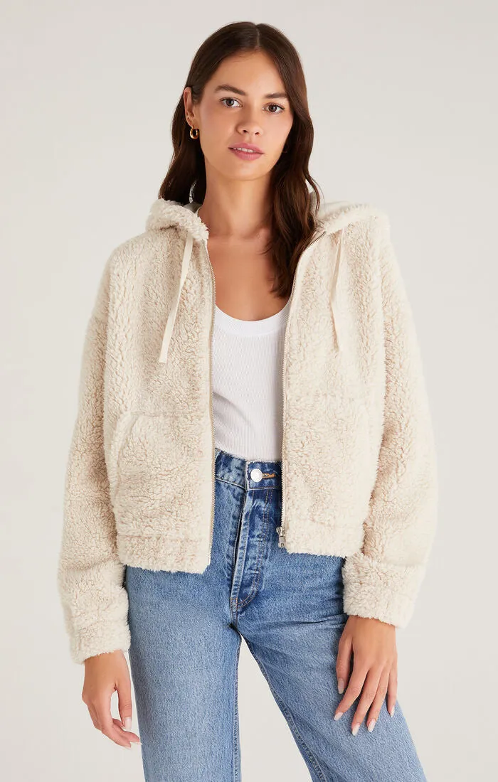 Zuri Sherpa Zip Up Jacket